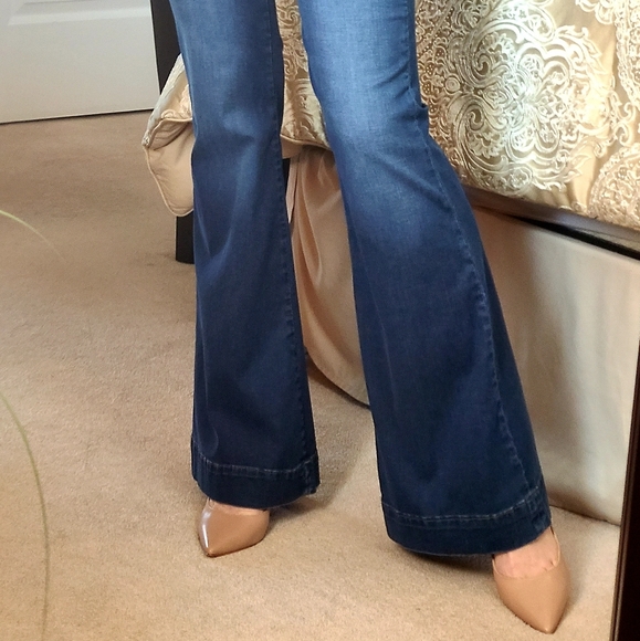 SHAFT JEANS  LOLA FLARED STRETCH COTTON DENIM JEAN - Picture 4 of 16